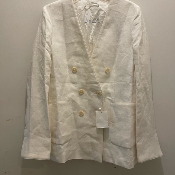 MaxMara Jackets & Blazers - Max Mara Linen Doubled Breasted Jacket NWT